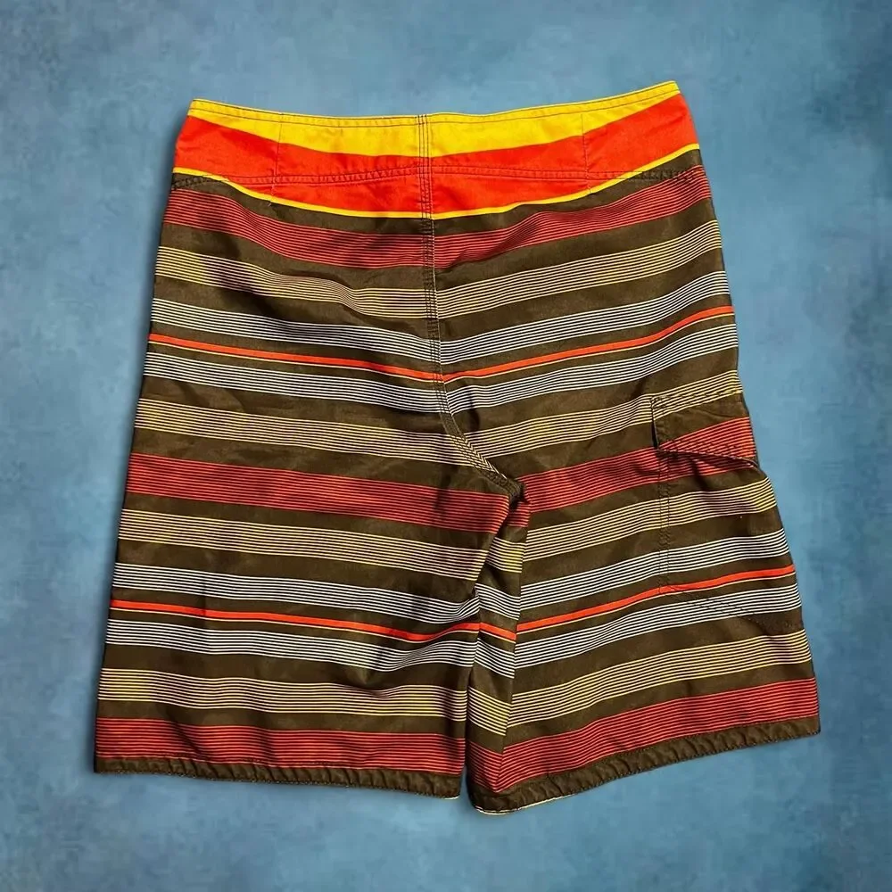 Men’s board shorts red and brown surf beachy coastal padres summer